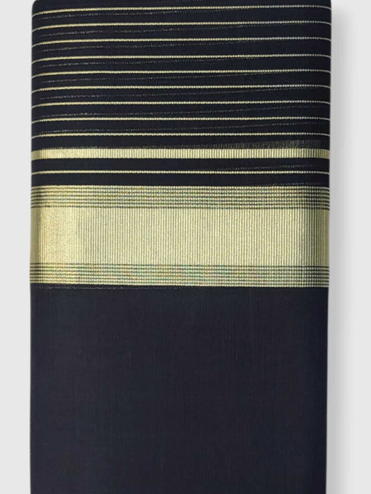 Premium Wedding Handloom Balaramapuram Unaakupaavu Kasavu Mundu for Men