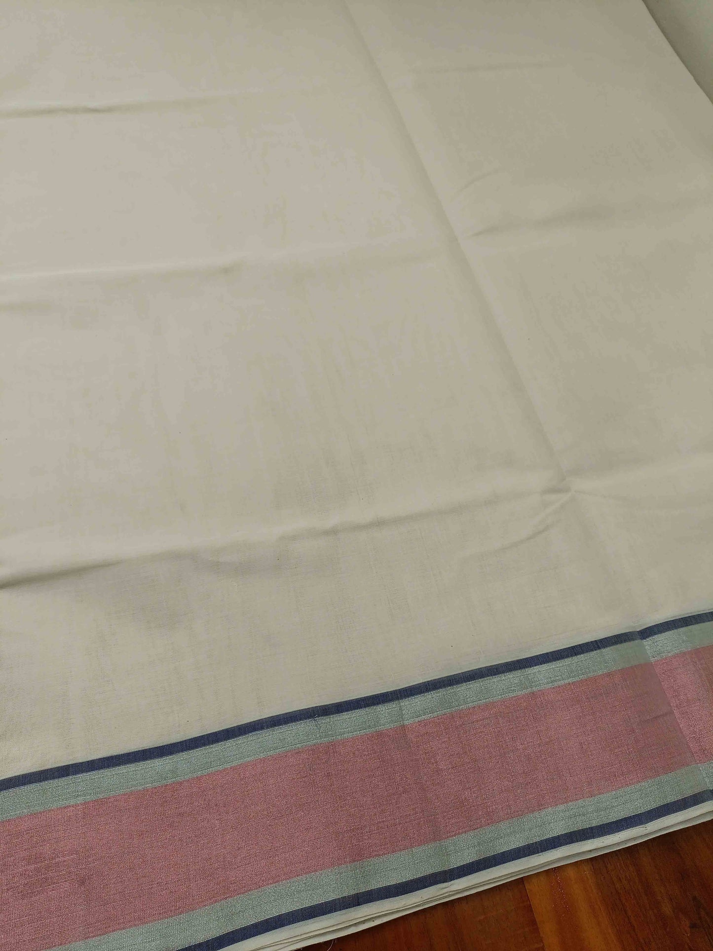 Kerala Saree Balaramapuram Handloom with Copper Kasavu Border