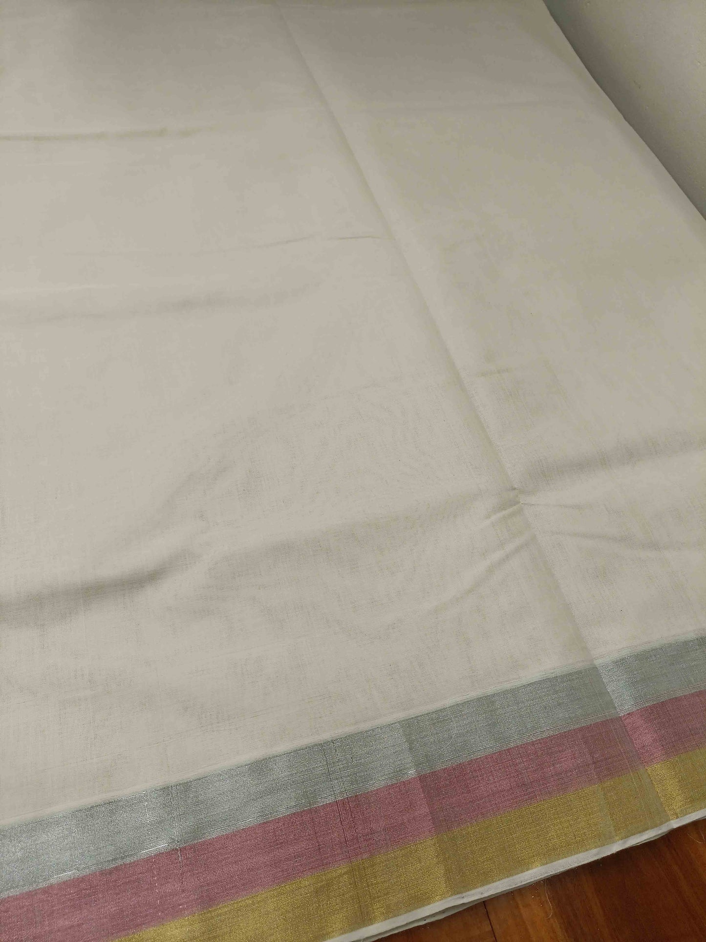 Kerala Saree Balaramapuram Handloom with Multi Kasavu Border