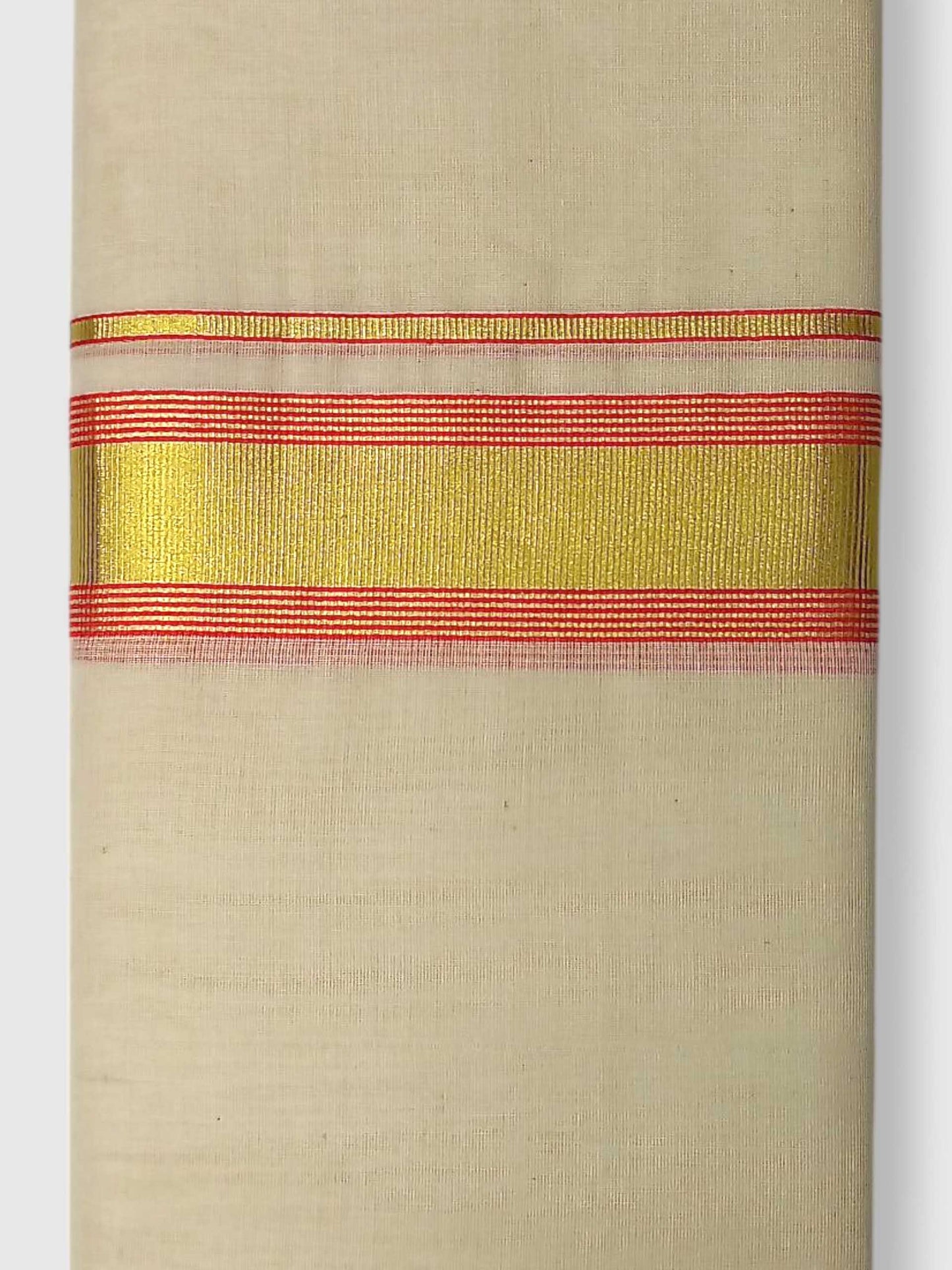 Original Balaramapuram Handloom Kasavu Mundu for Men