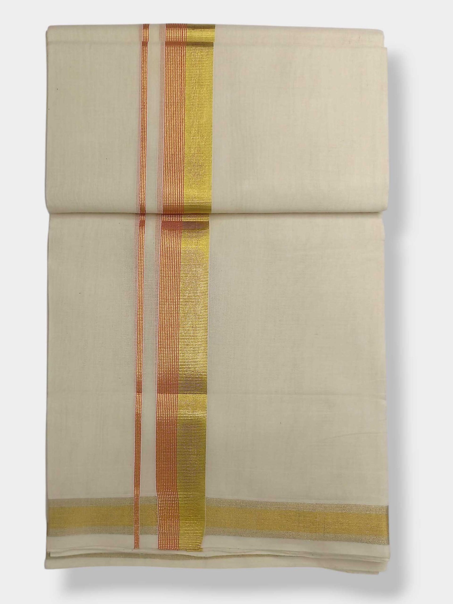 Original Balaramapuram Handloom Kasavu Mundu for Men