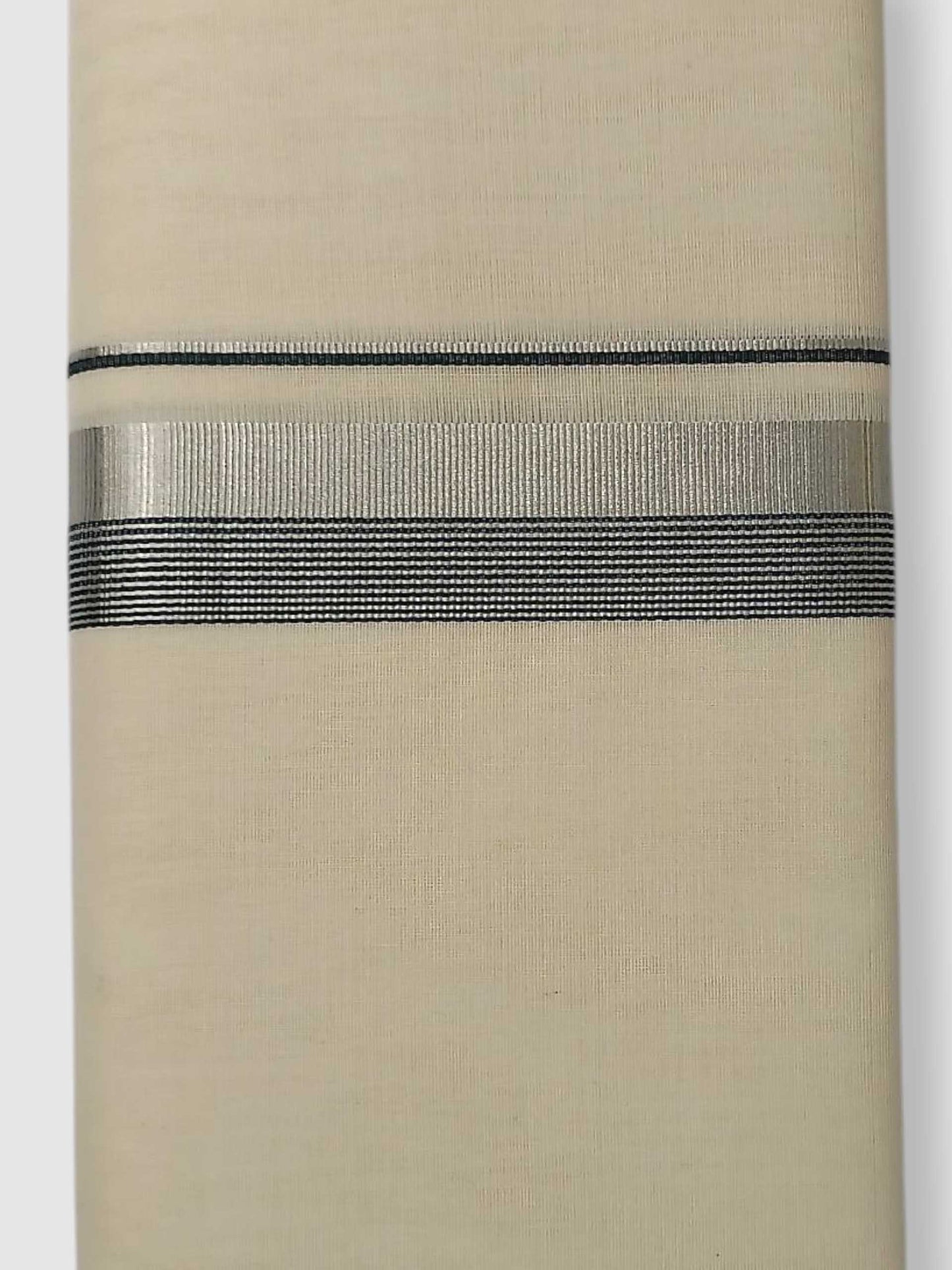 Original Balaramapuram Handloom Kasavu Mundu for Men