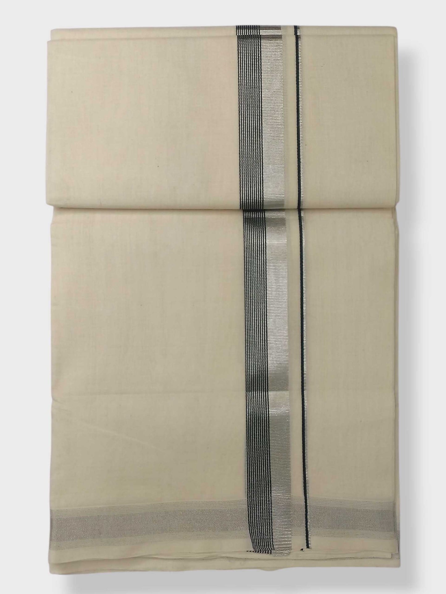 Original Balaramapuram Handloom Kasavu Mundu for Men