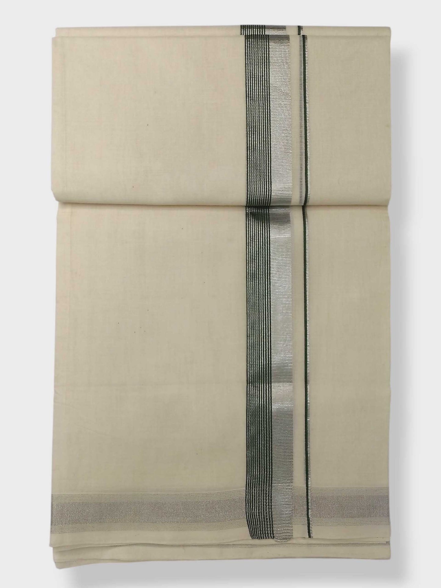 Original Balaramapuram Handloom Kasavu Mundu for Men