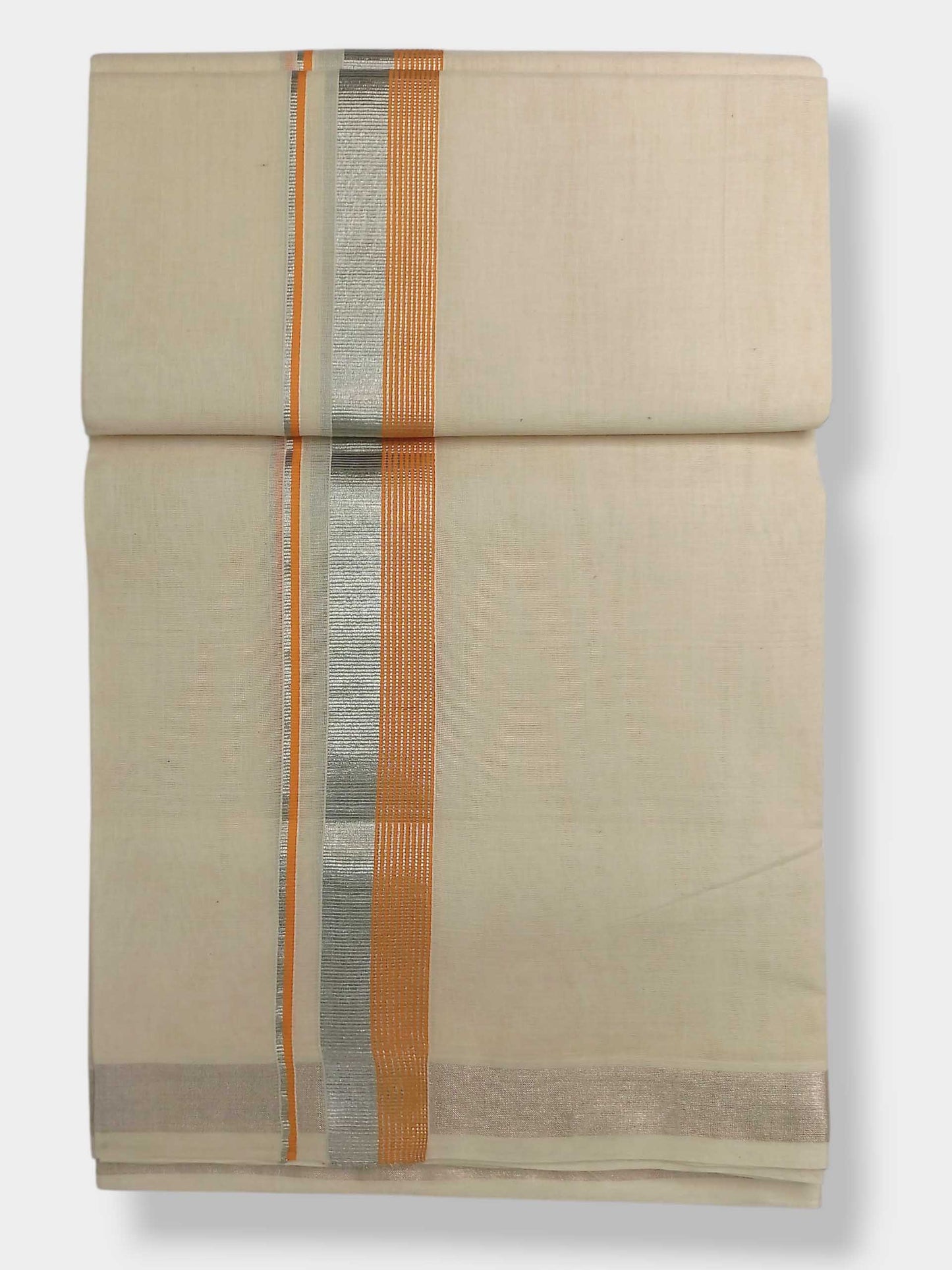 Original Balaramapuram Handloom Kasavu Mundu for Men