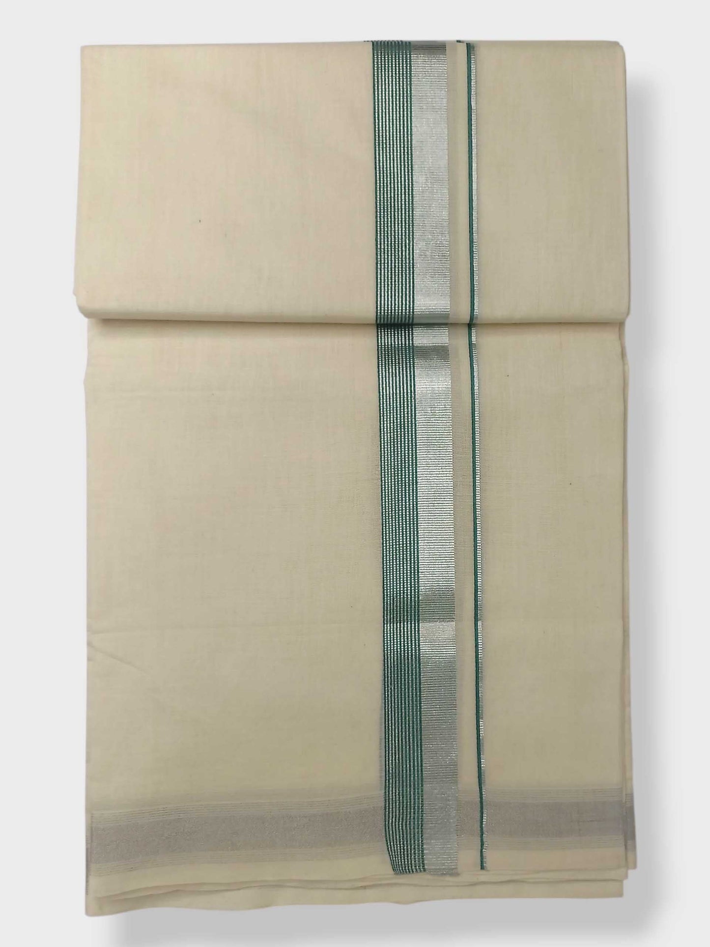Original Balaramapuram Handloom Kasavu Mundu for Men