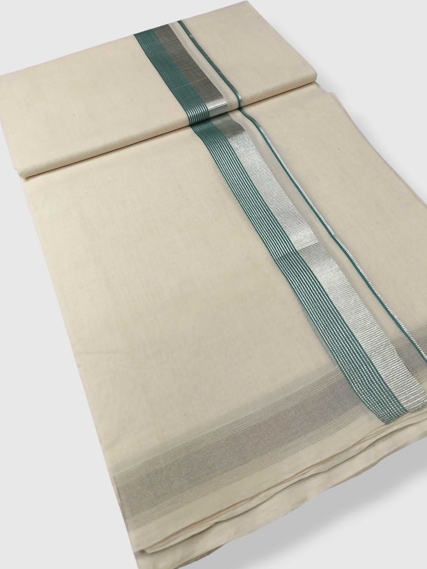 Original Balaramapuram Handloom Kasavu Mundu for Men