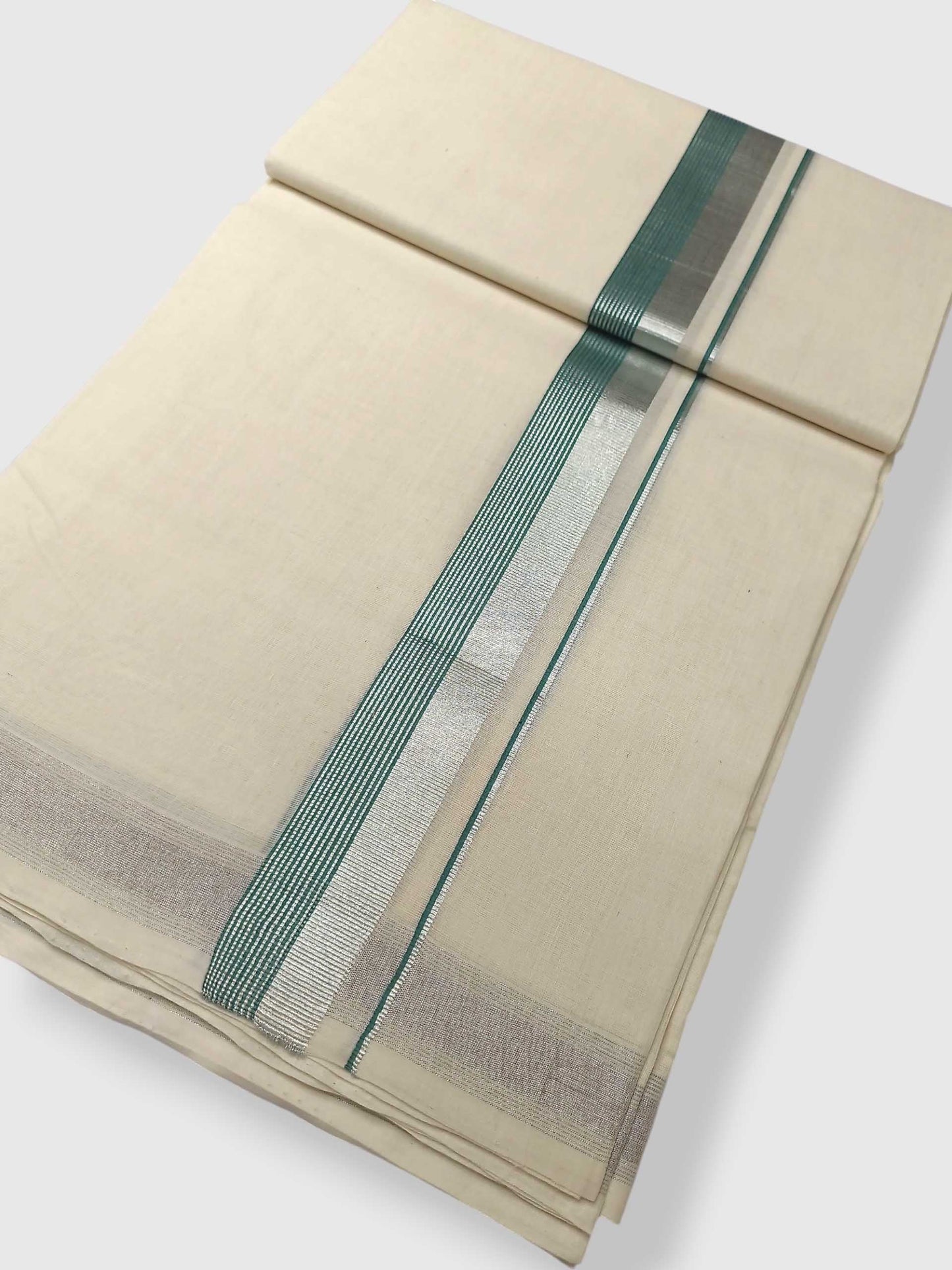 Original Balaramapuram Handloom Kasavu Mundu for Men