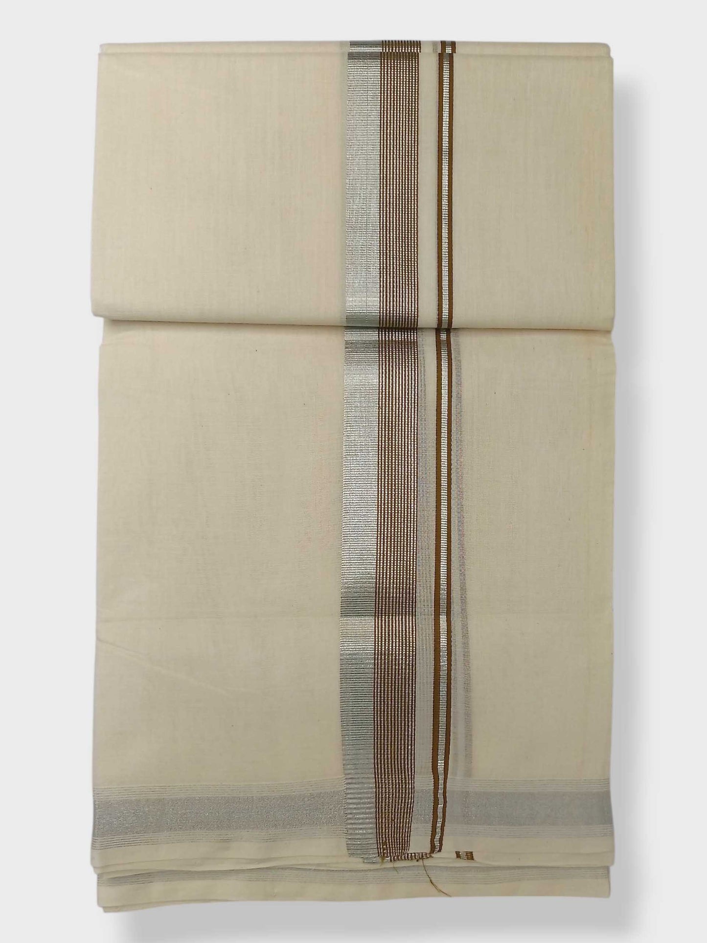 Original Balaramapuram Handloom Kasavu Mundu for Men
