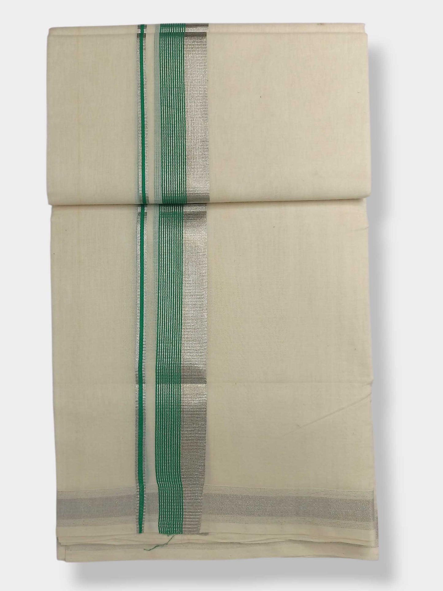 Original Balaramapuram Handloom Kasavu Mundu for Men
