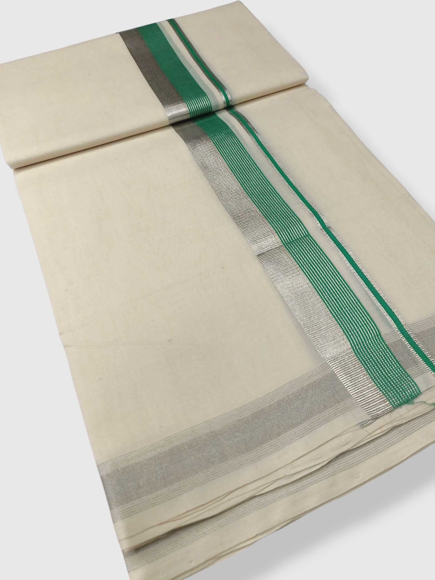 Original Balaramapuram Handloom Kasavu Mundu for Men