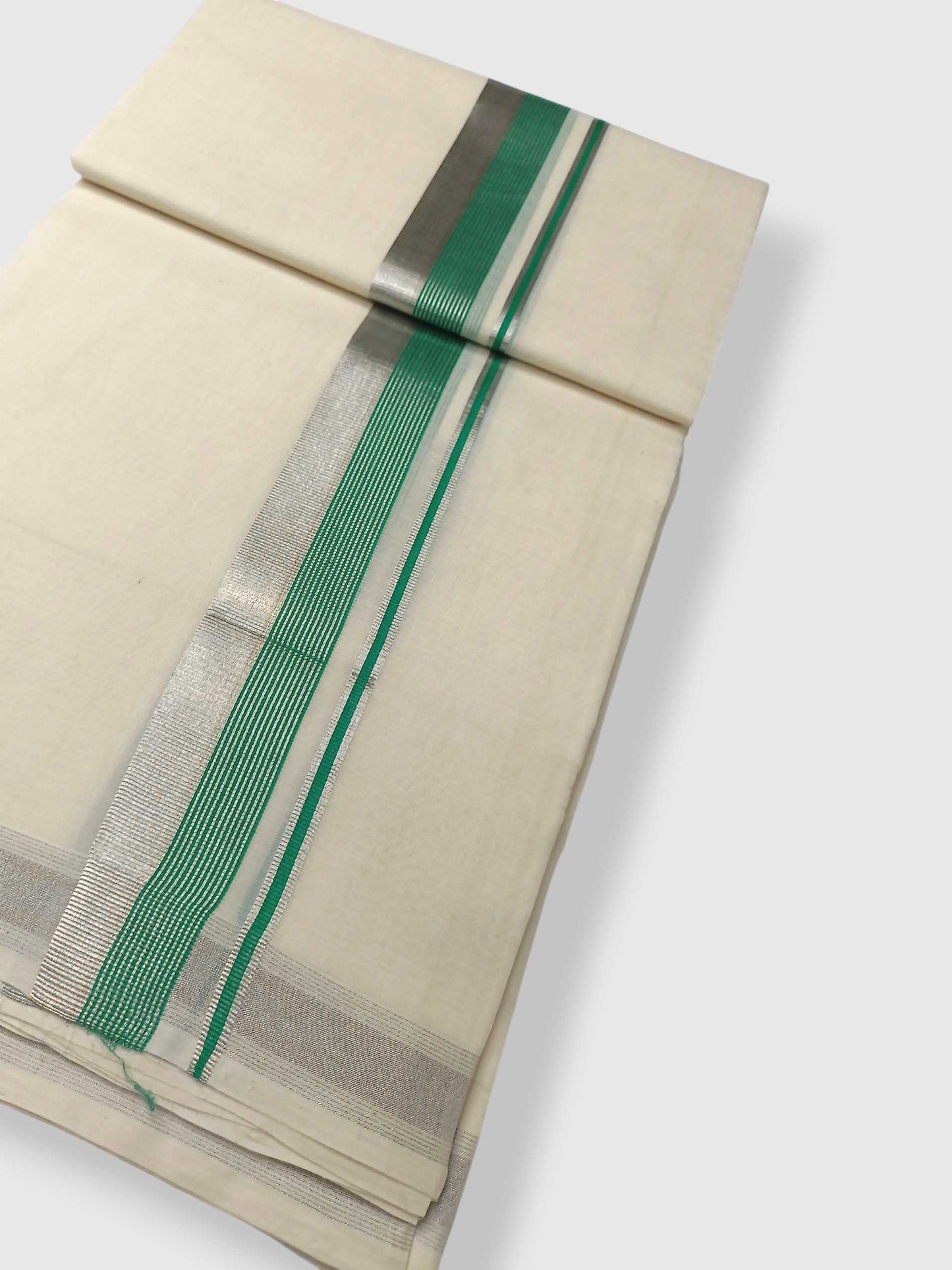 Original Balaramapuram Handloom Kasavu Mundu for Men