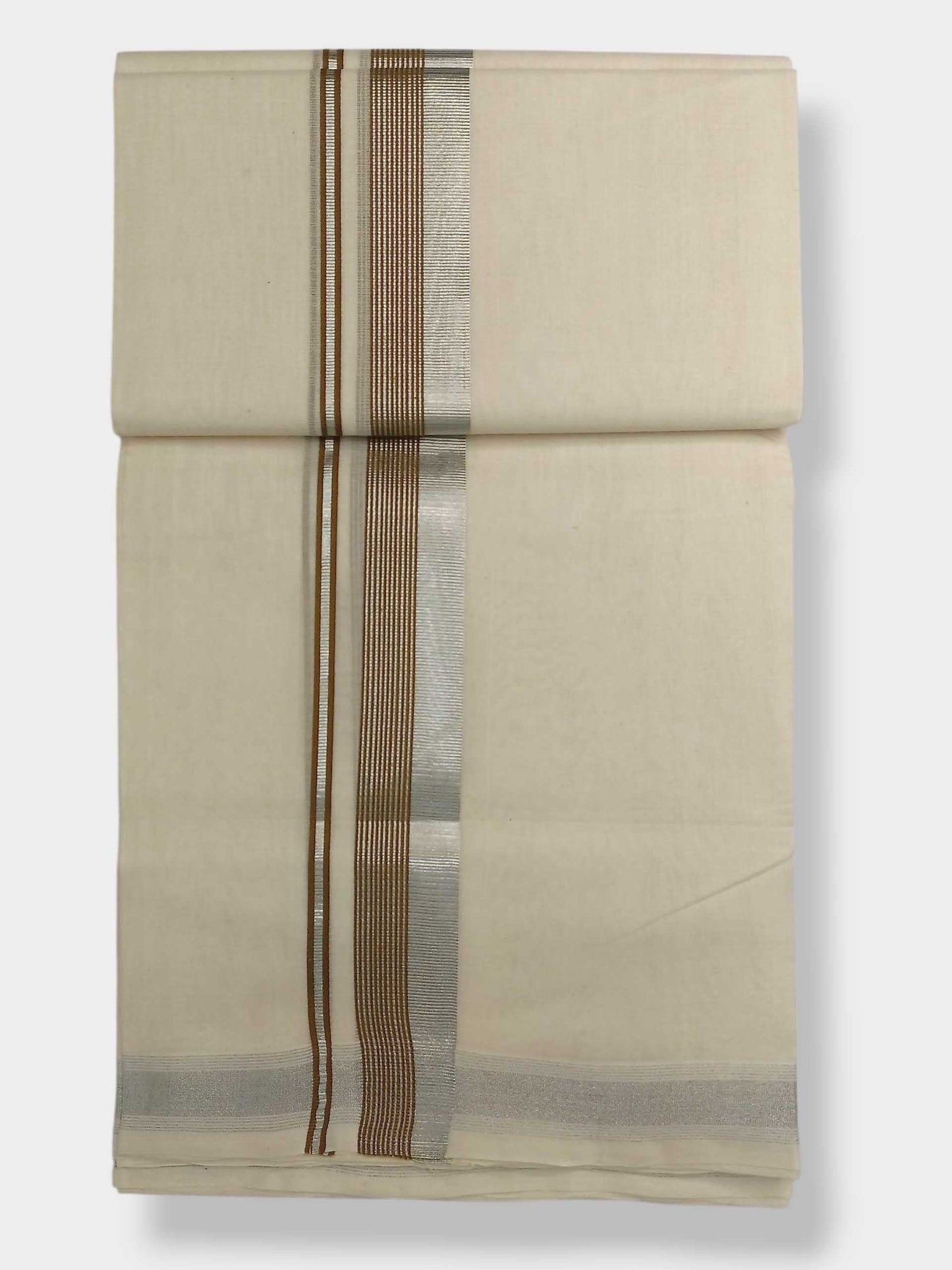 Original Balaramapuram Handloom Kasavu Mundu for Men