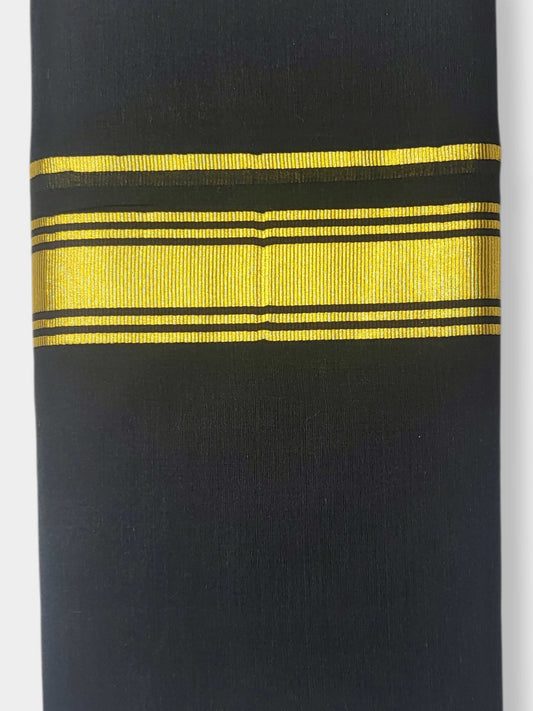 Original Balaramapuram Handloom Kasavu Mundu for Men