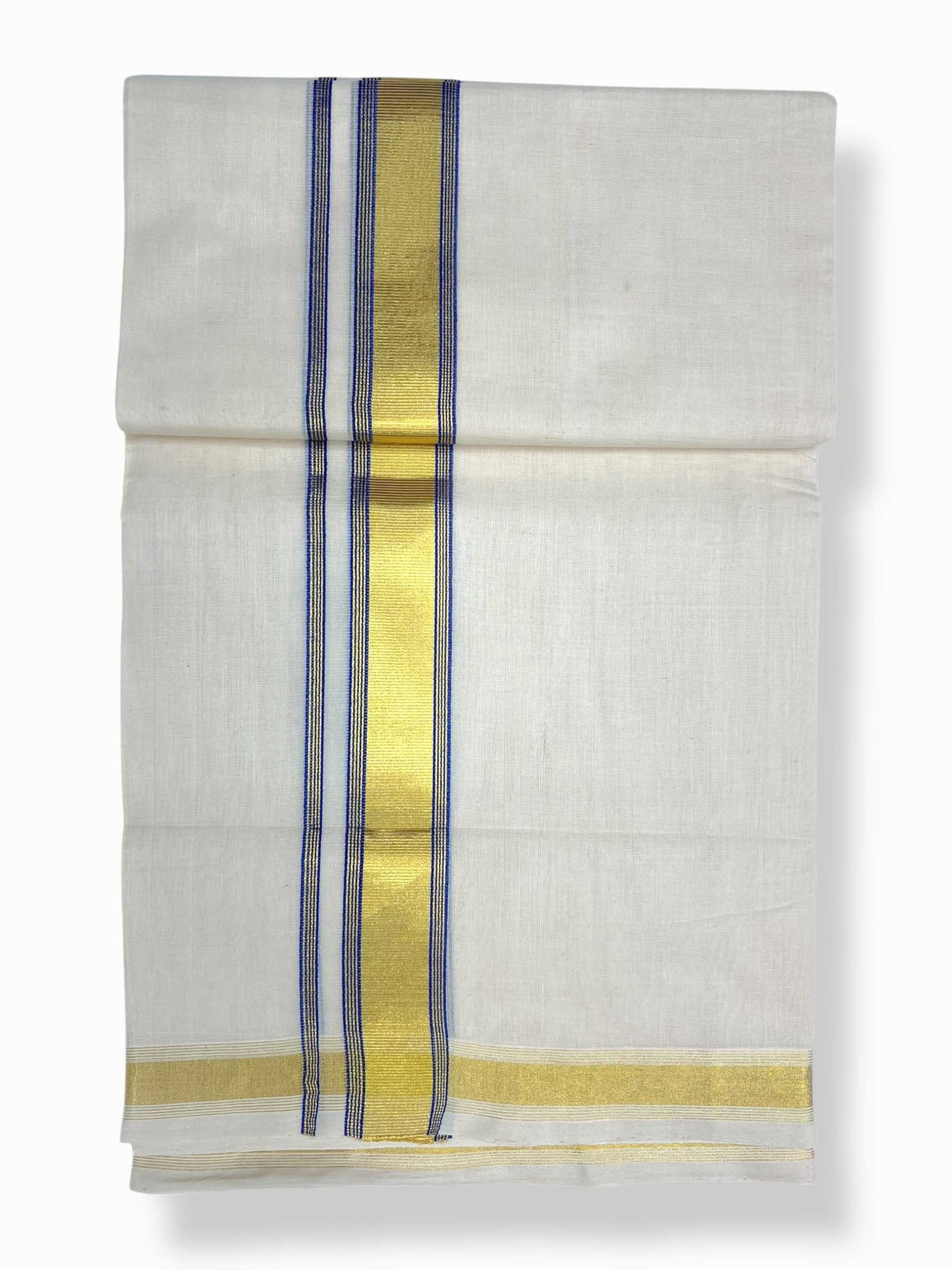 Original Balaramapuram Handloom Kasavu Mundu for Men