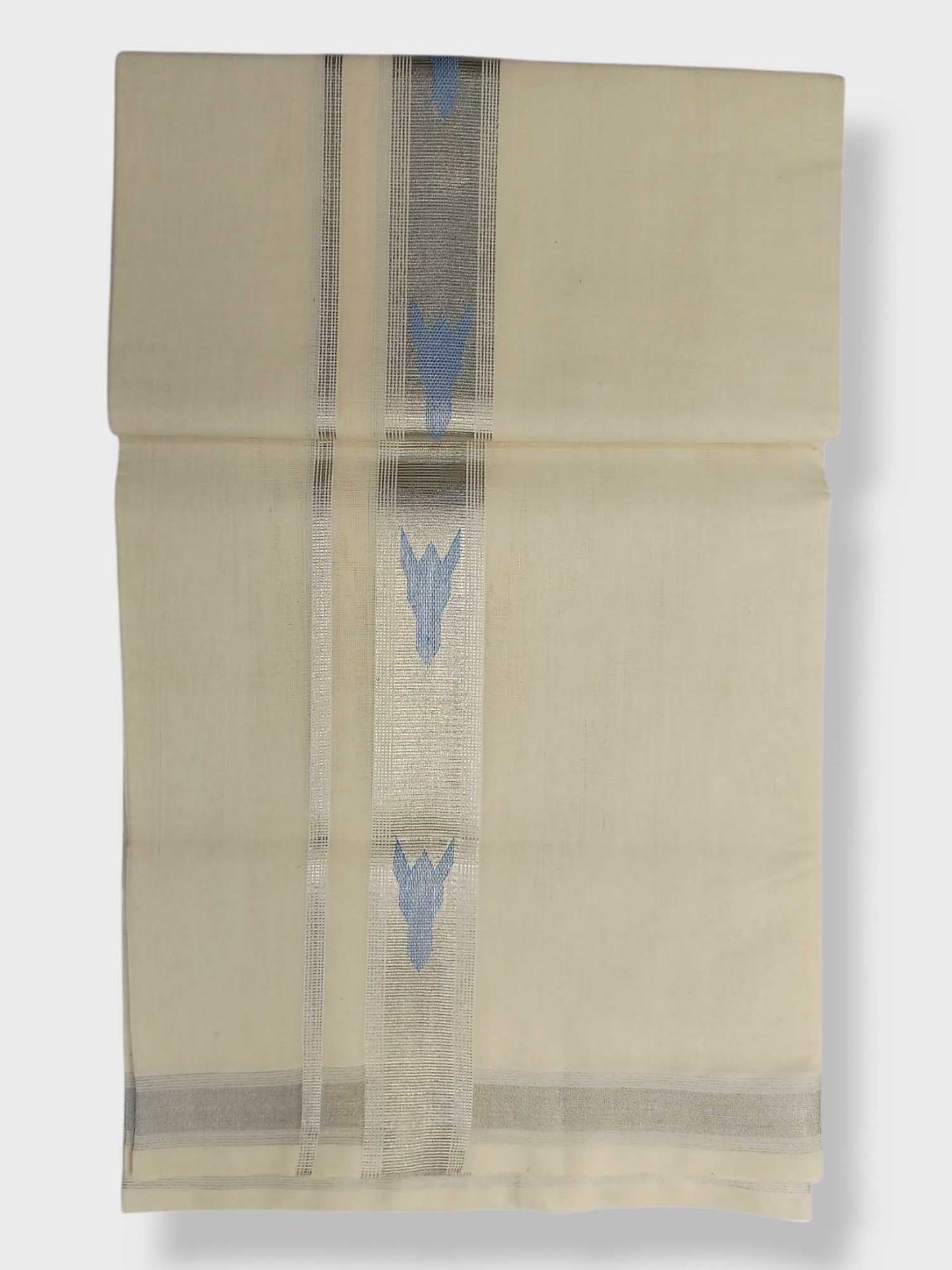 Original Balaramapuram Handloom Kasavu Mundu for Men