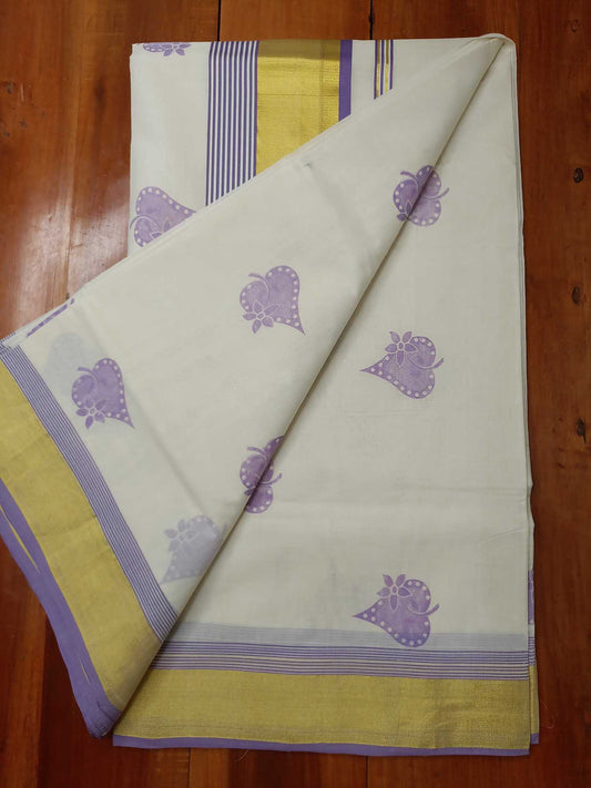 Kerala Kasavu Saree for Women