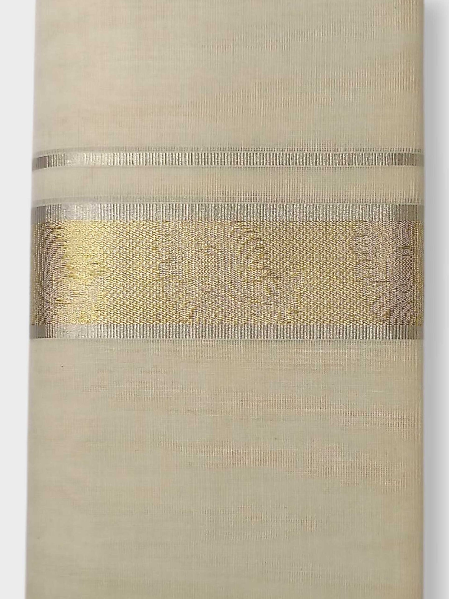 Premium Wedding Handloom Balaramapuram Unaakupaavu Kasavu Mundu for Men