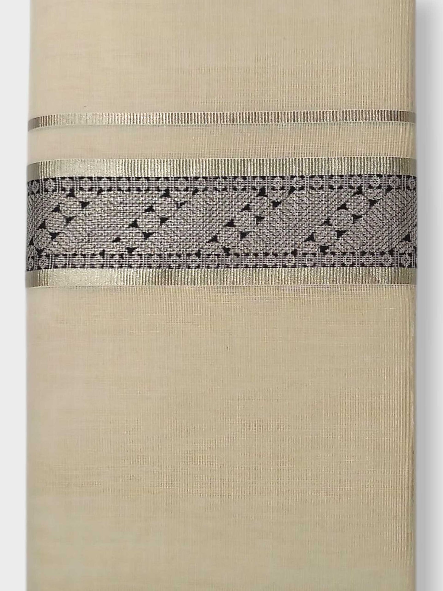 Premium Wedding Handloom Balaramapuram Unaakupaavu Kasavu Mundu for Men