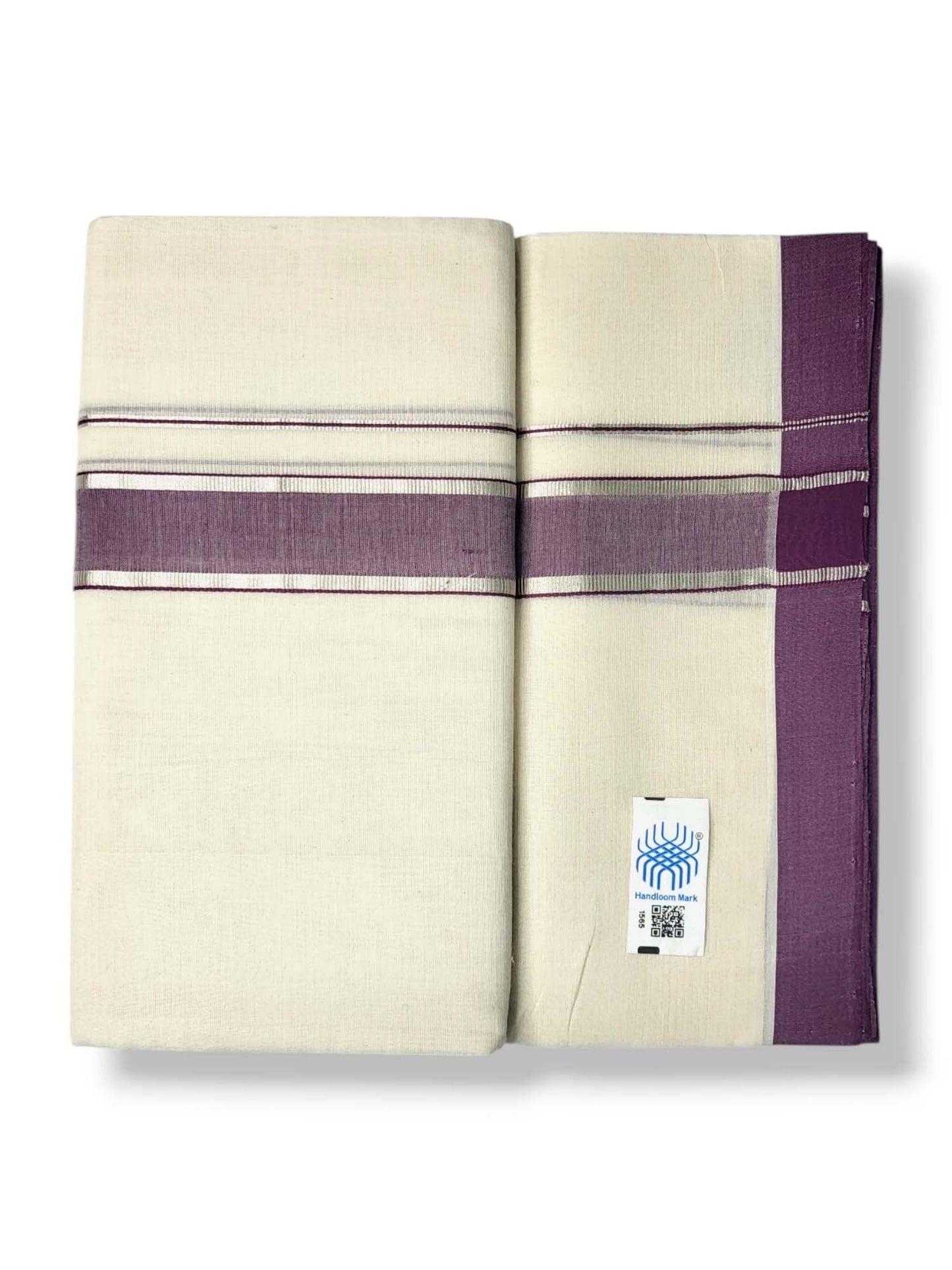 Kerala Handloom Mundu/Dhoti Pure Cotton for Men