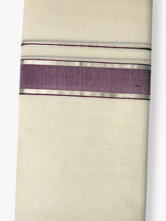 Kerala Handloom Mundu/Dhoti Pure Cotton for Men