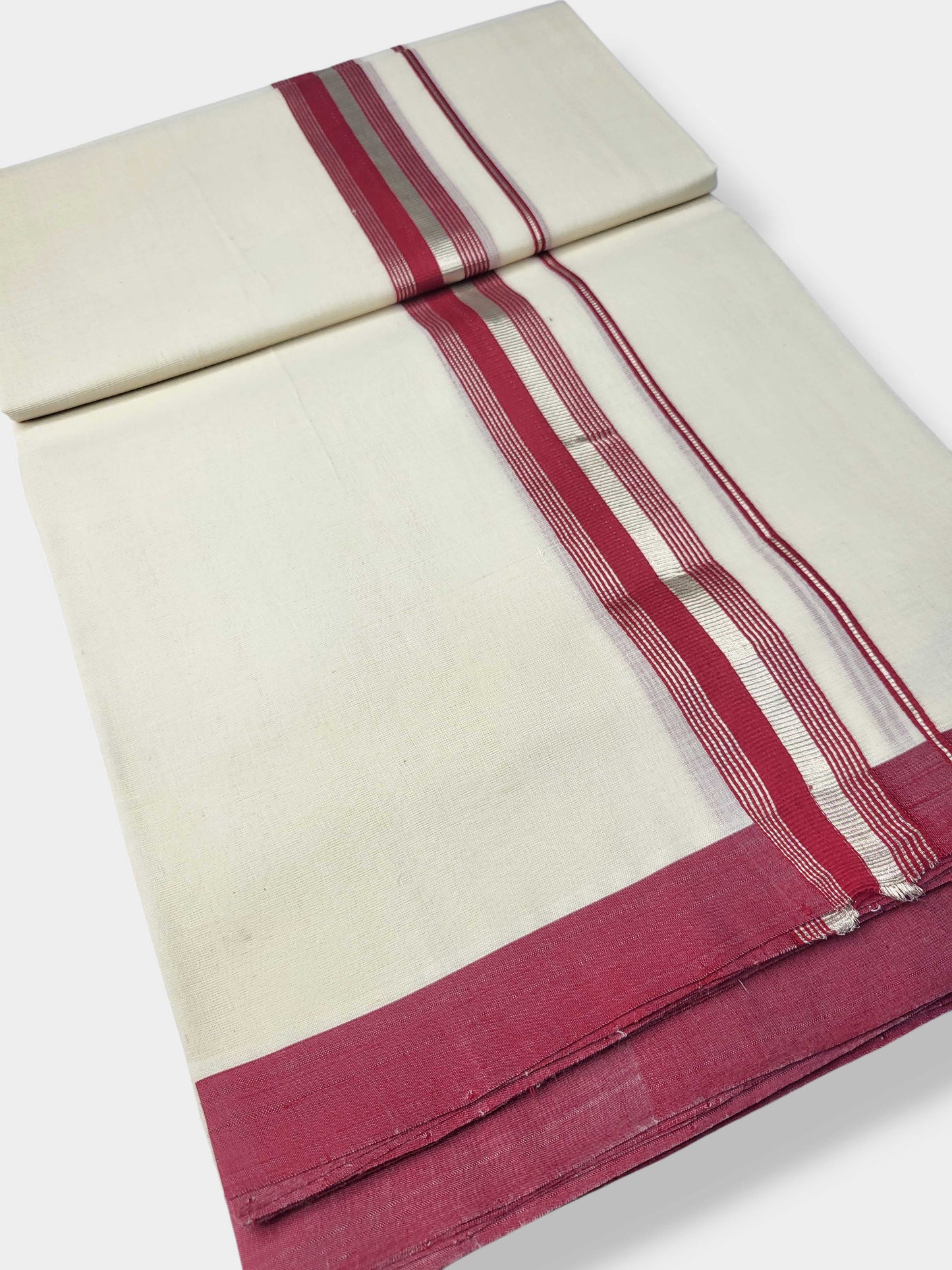 Kerala Handloom Mundu/Dhoti Pure Cotton for Men