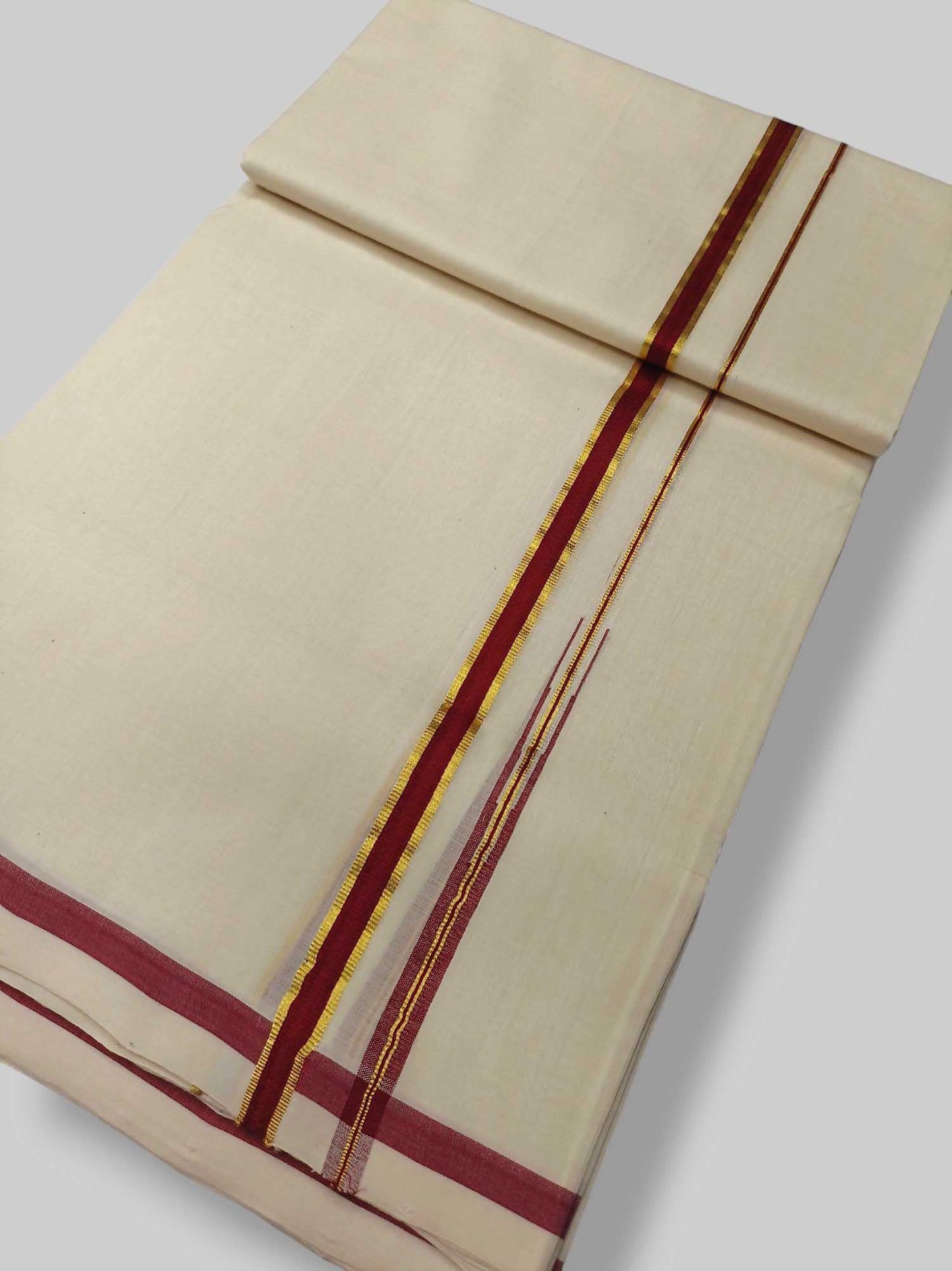 Kerala Premium Balaramapuram Handloom Dhoti/Mundu for Men
