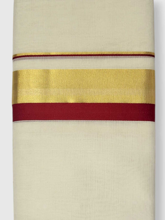 Kerala Premium Balaramapuram Handloom Dhoti/Mundu for Men