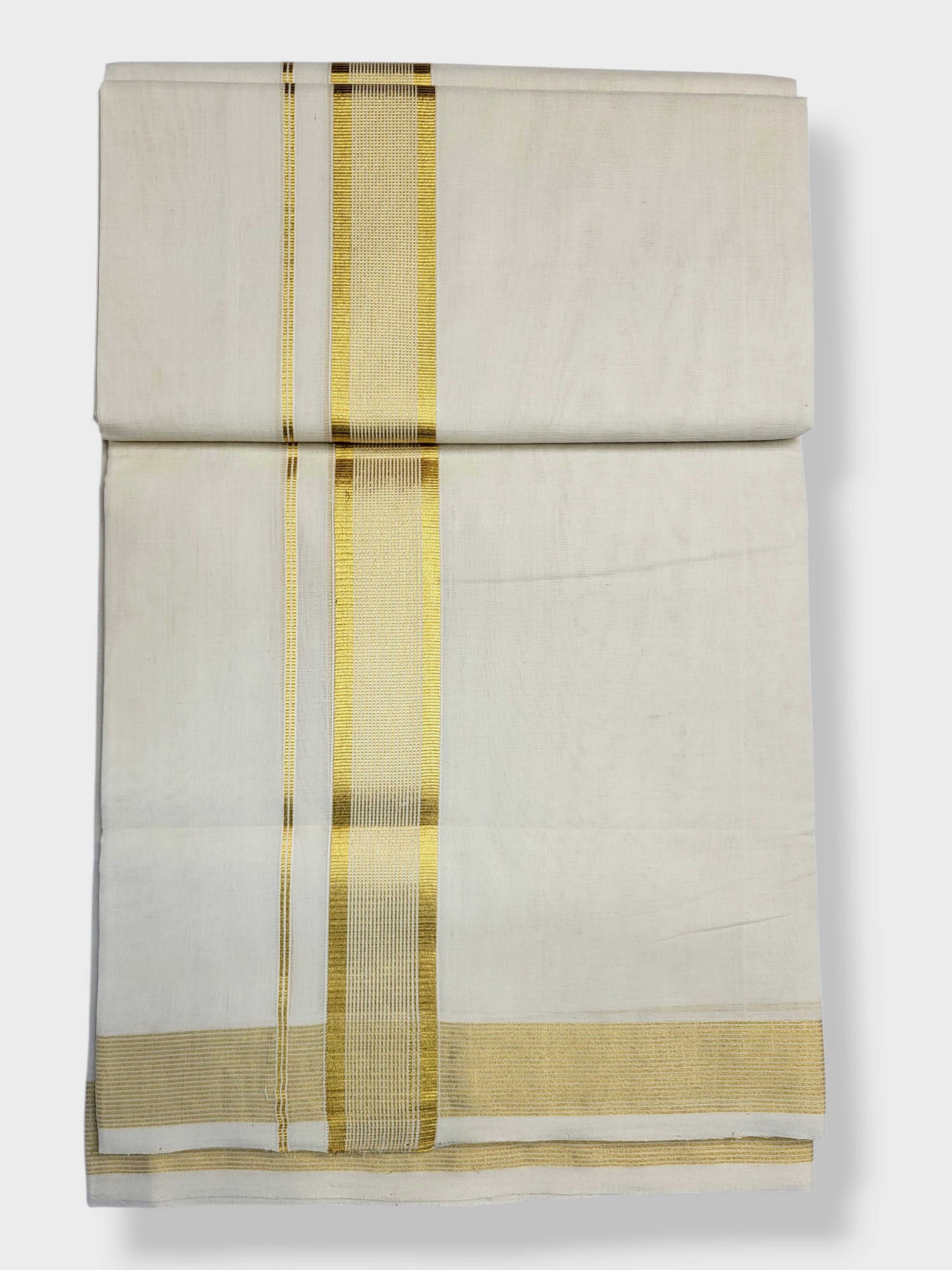 Keraloom Kasavu Balaramapuram Unakkupaavu Handloom Mundu(120*120) with Kasavu Design Border
