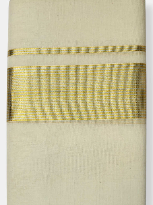 Keraloom Kasavu Balaramapuram Unakkupaavu Handloom Mundu(120*120) with Kasavu Design Border