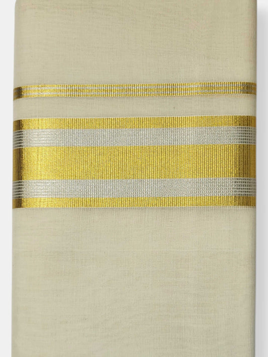 Keraloom Kasavu Balaramapuram Unakkupaavu Handloom Mundu(120*120) with Kasavu Design Border