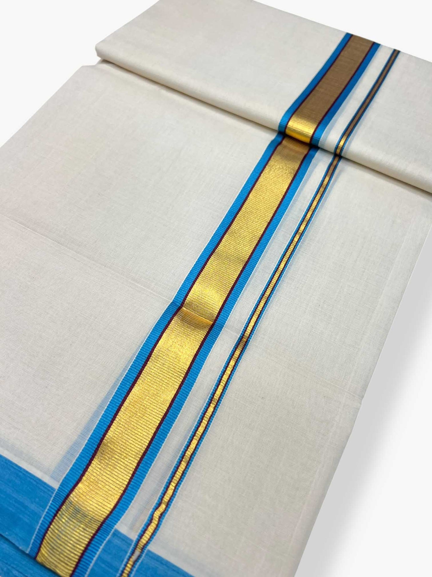 Kerala Premium Balaramapuram Handloom Dhoti/Mundu for Men