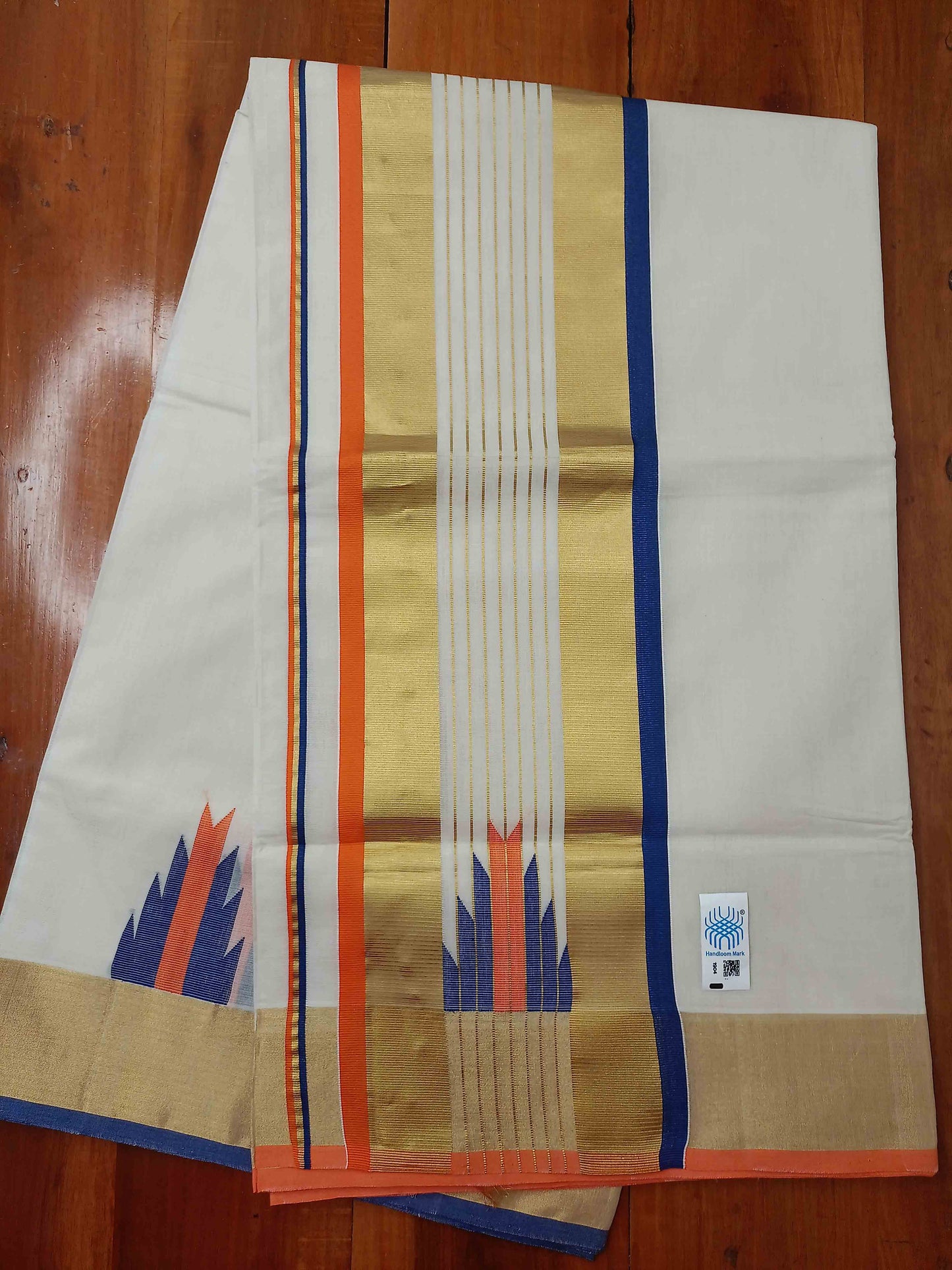 Kuthampully Handloom Kasavu Saree