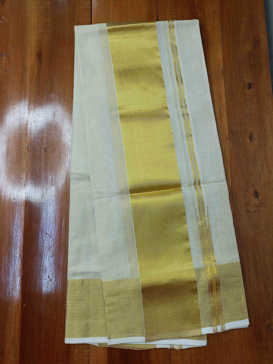 Kuthampully Handloom Kasavu Single Set Mundu