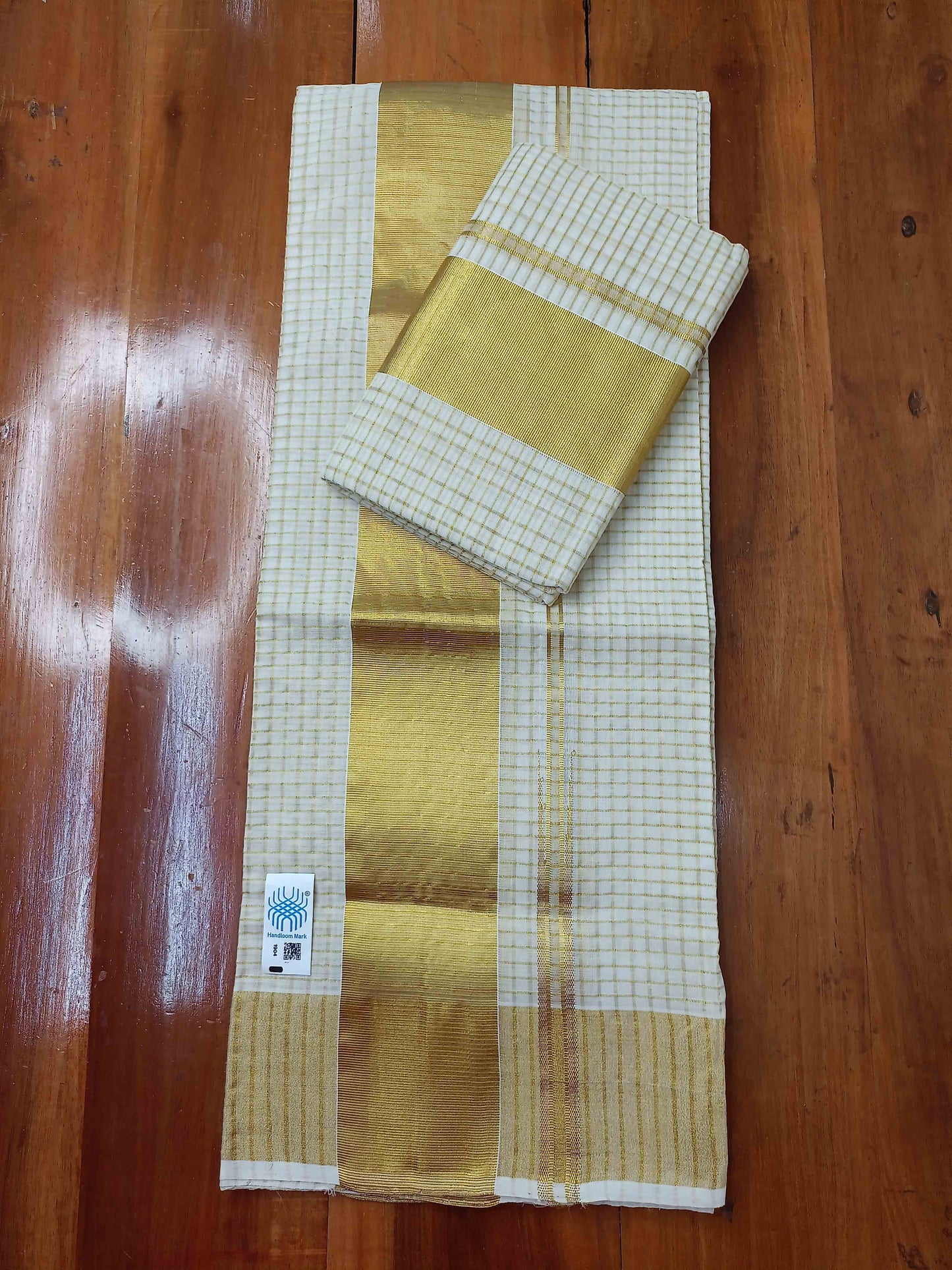 Kuthampully Handloom Kasavu Single Set Mundu