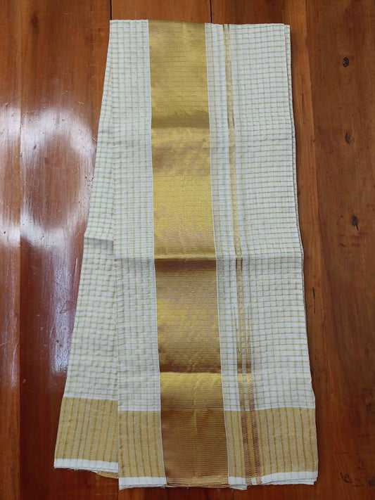 Kuthampully Handloom Kasavu Single Set Mundu