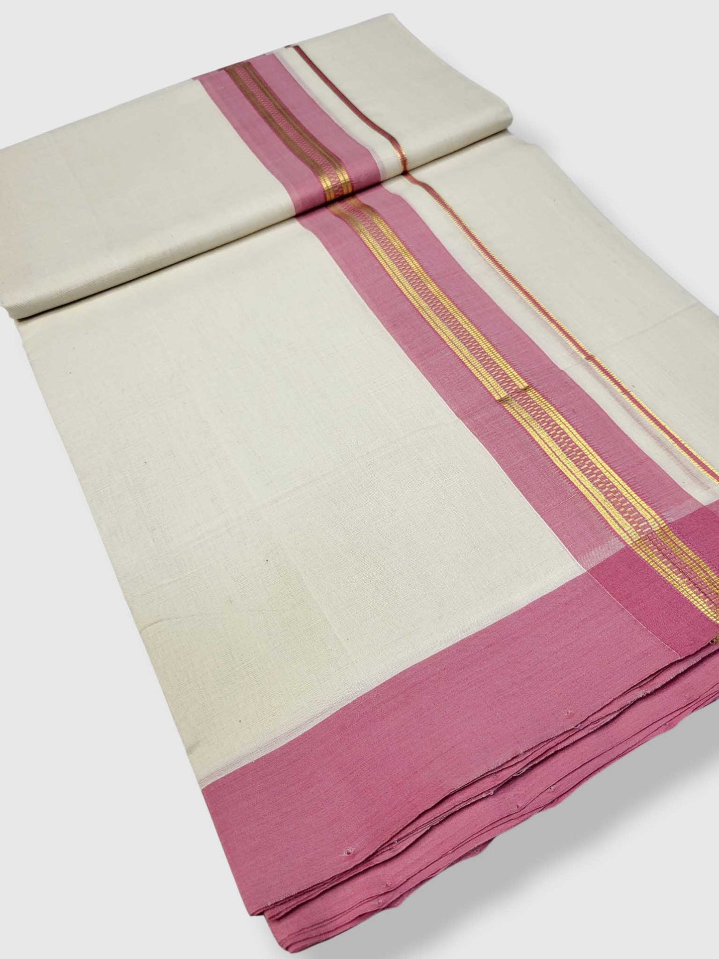 Kerala Premium Balaramapuram Handloom Dhoti/Mundu for Men