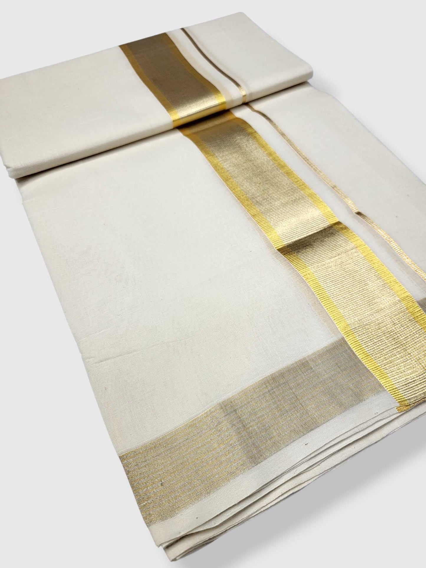 Balaramapuram Handloom Kasavu Mundu for Men