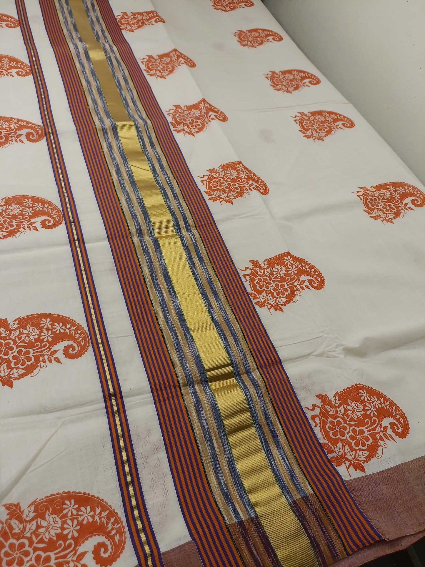 Balaramapuram Handloom Printed Saree for Women