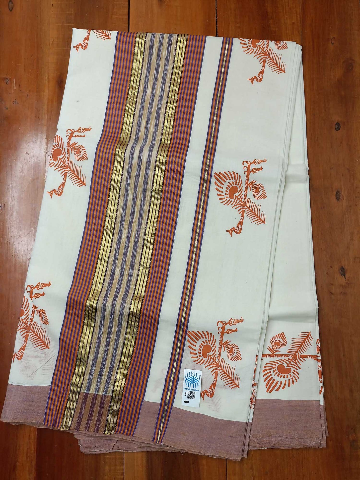 Balaramapuram Handloom Printed Saree for Women