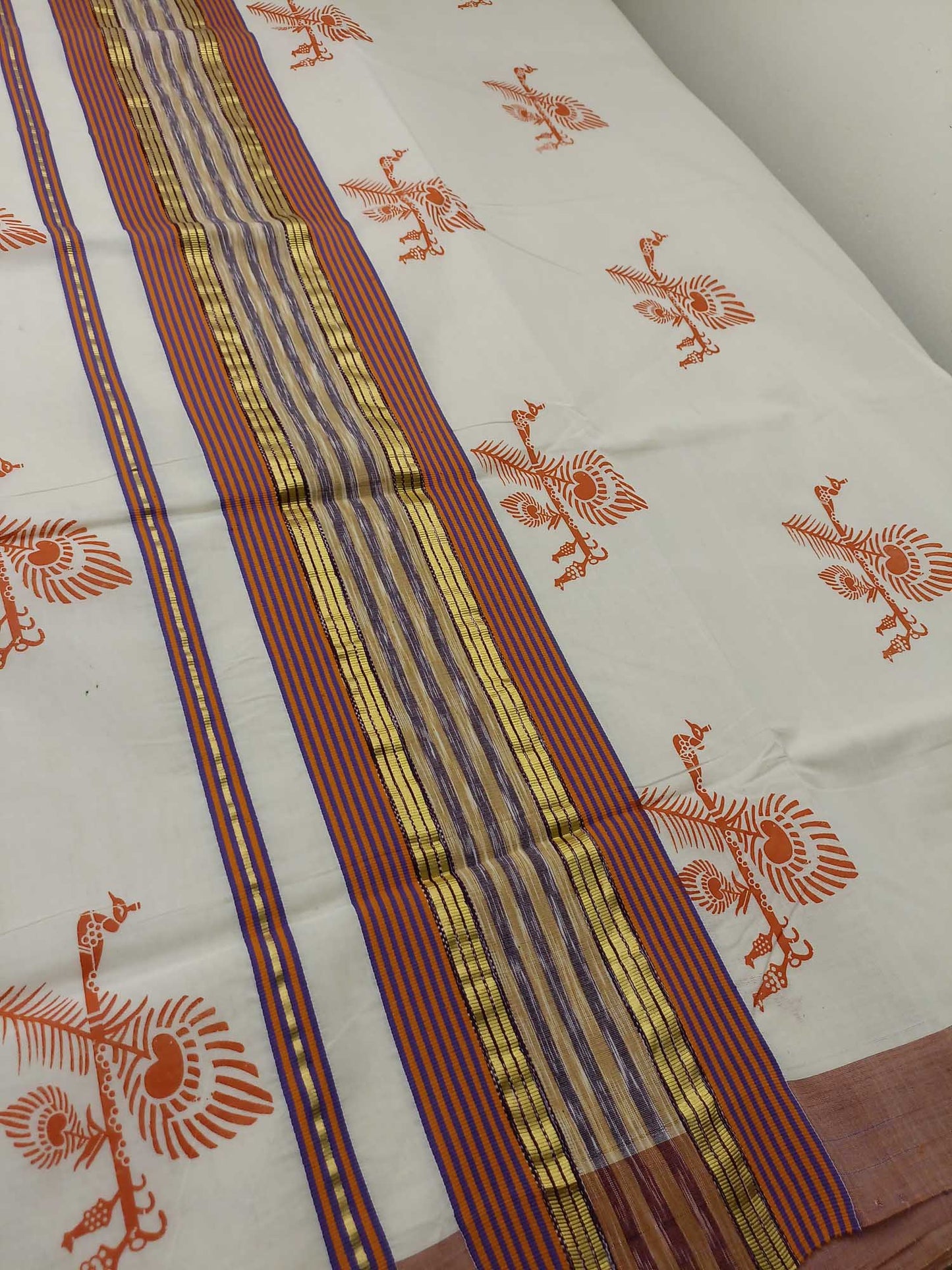 Balaramapuram Handloom Printed Saree for Women