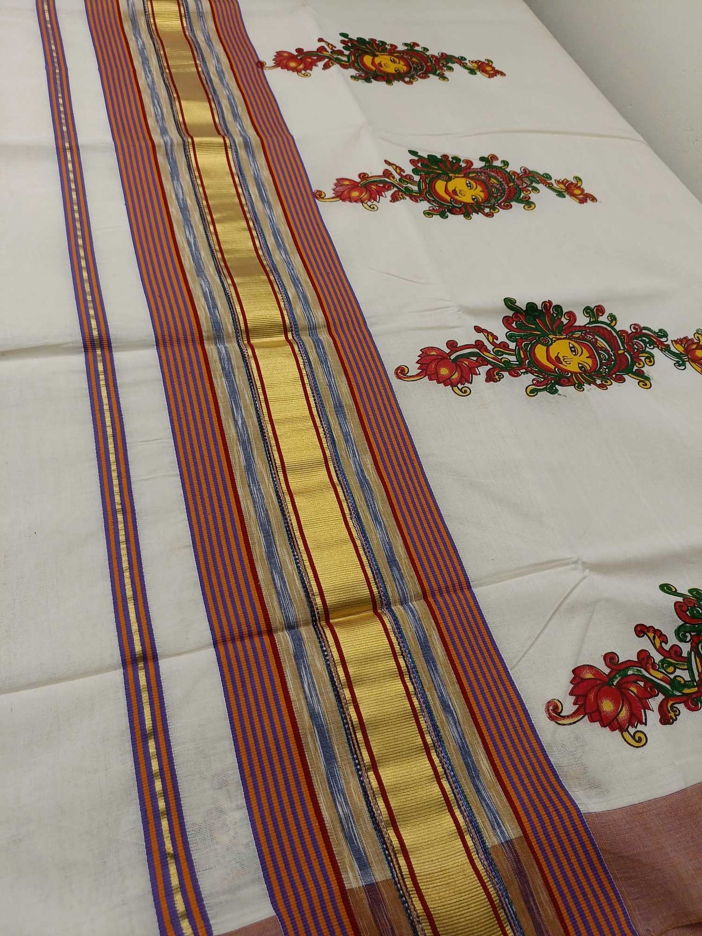 Balaramapuram Handloom Printed Saree for Women