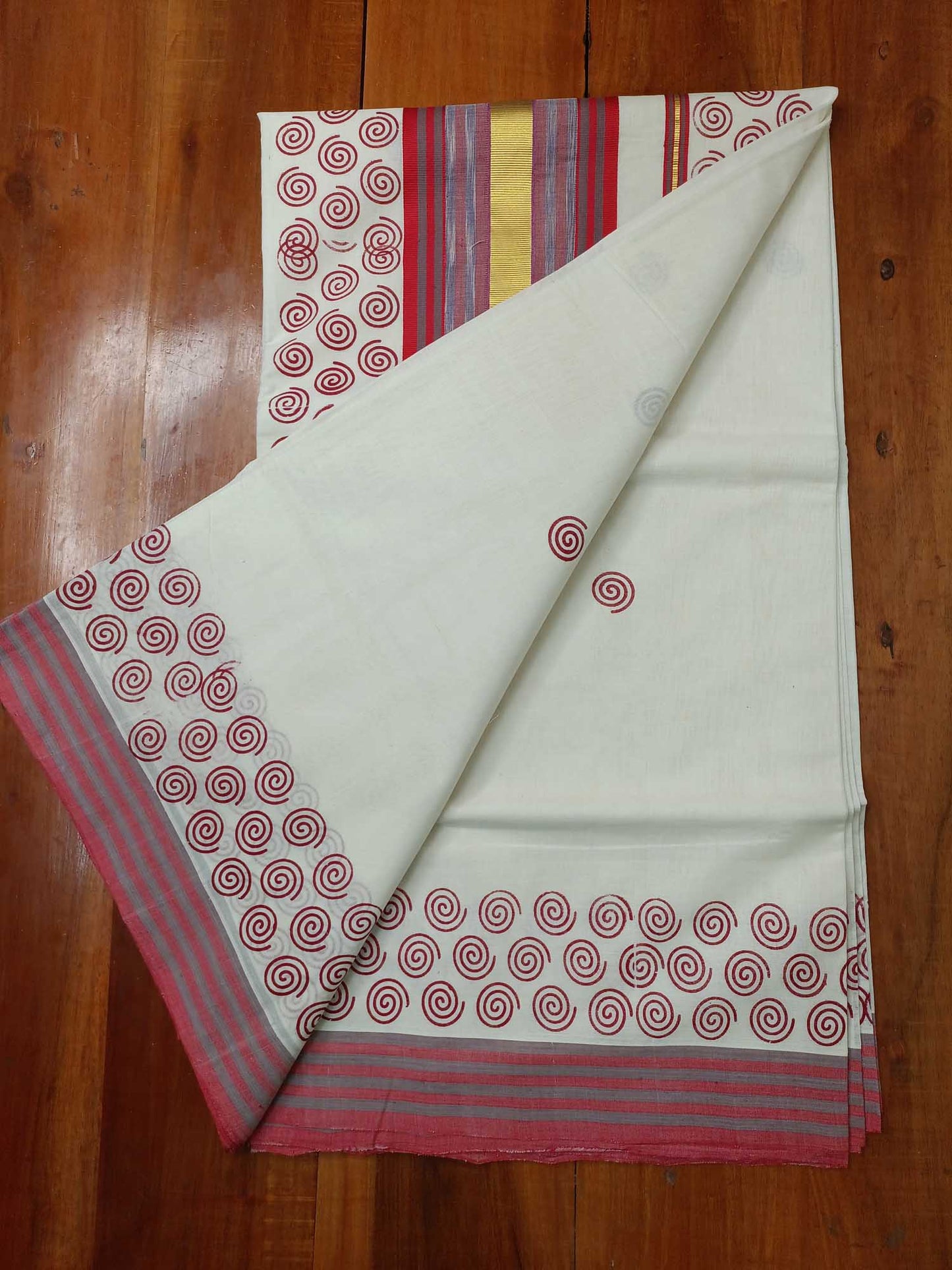 Balaramapuram Handloom Printed Saree for Women