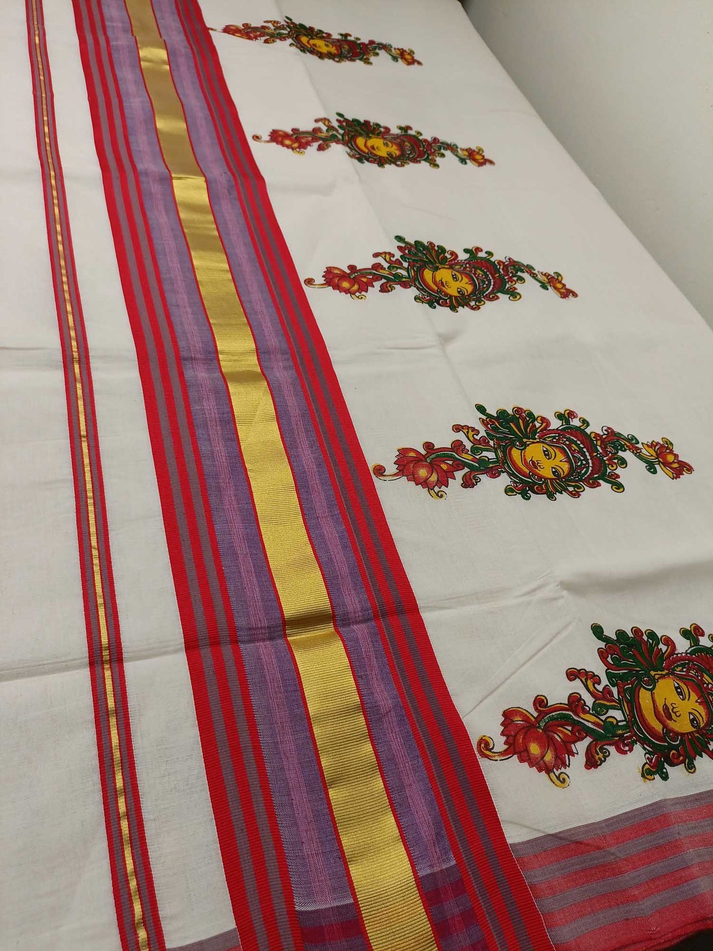 Balaramapuram Handloom Printed Saree for Women