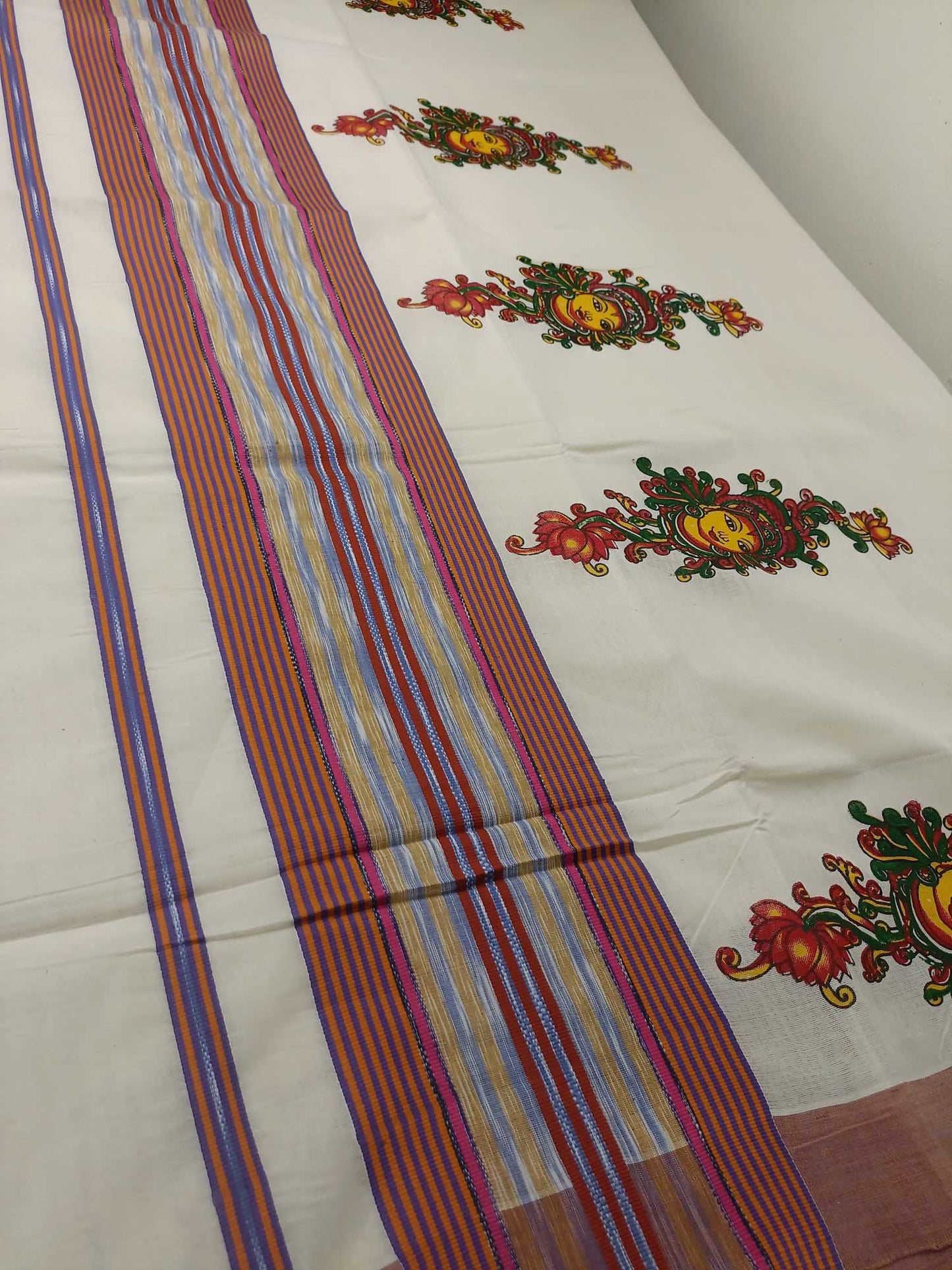 Balaramapuram Handloom Printed Saree for Women