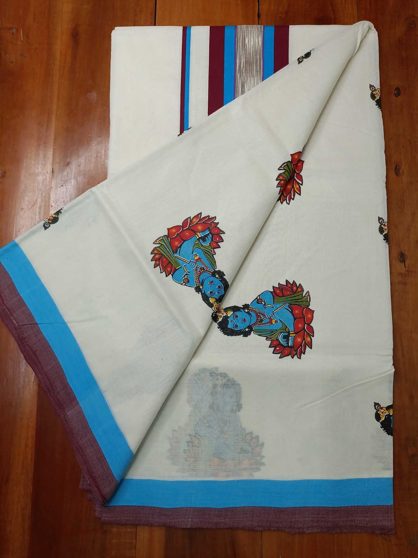 Balaramapuram Handloom Printed Saree for Women
