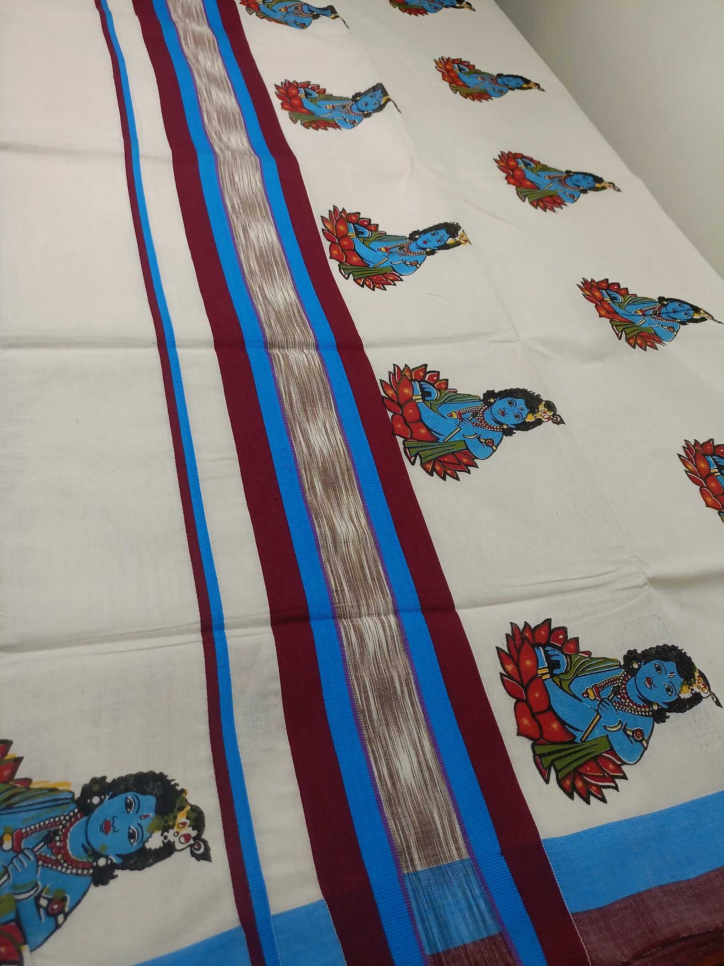 Balaramapuram Handloom Printed Saree for Women