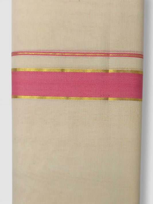 Kerala Handloom Mundu/Dhoti Pure Cotton for Men