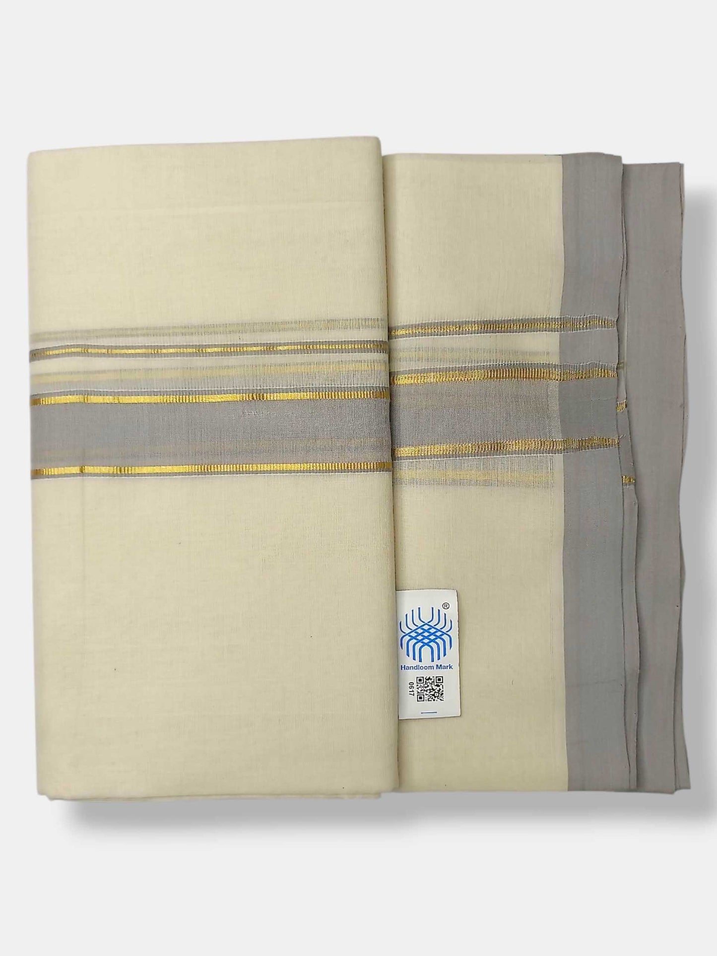 Kerala Balaramapuram Pure Cotton Handloom Mundu/Dhoti