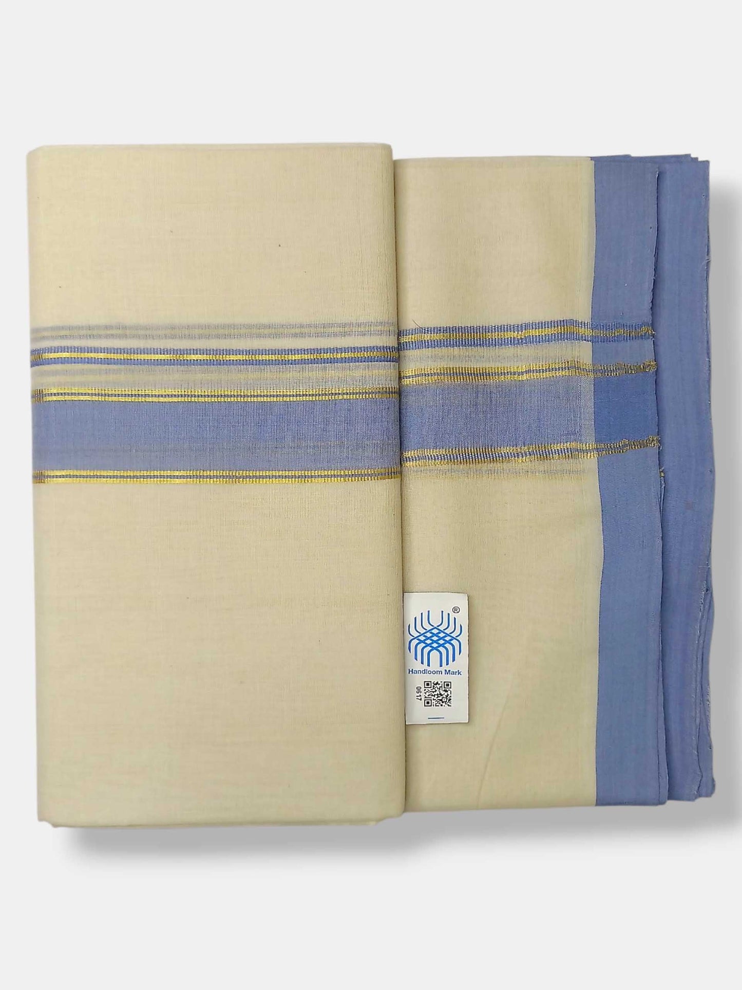 Kerala Balaramapuram Pure Cotton Handloom Mundu/Dhoti